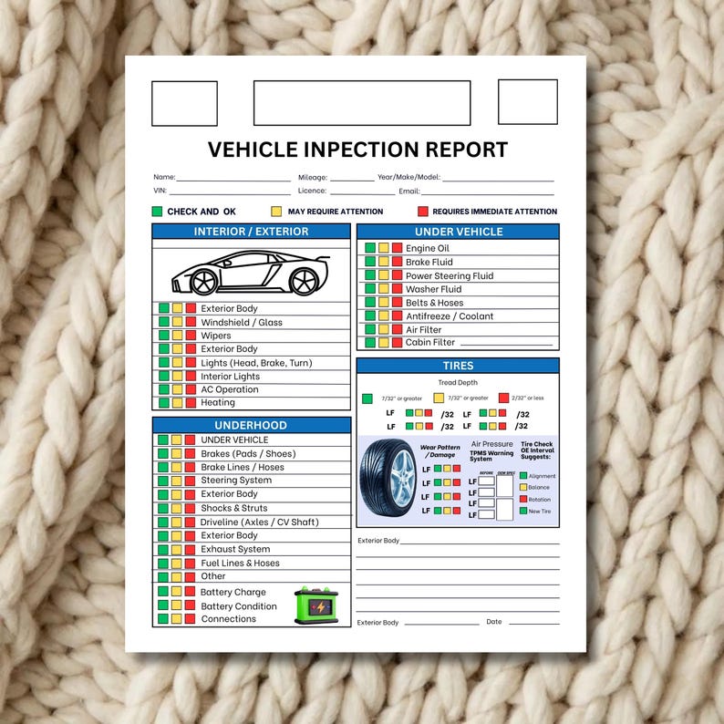 Vehicle History Report Template Editable in Canva, Car Sale Information ...