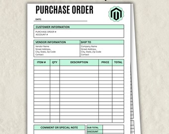 Office Supplies Request Printable Form, Business Expense, Office