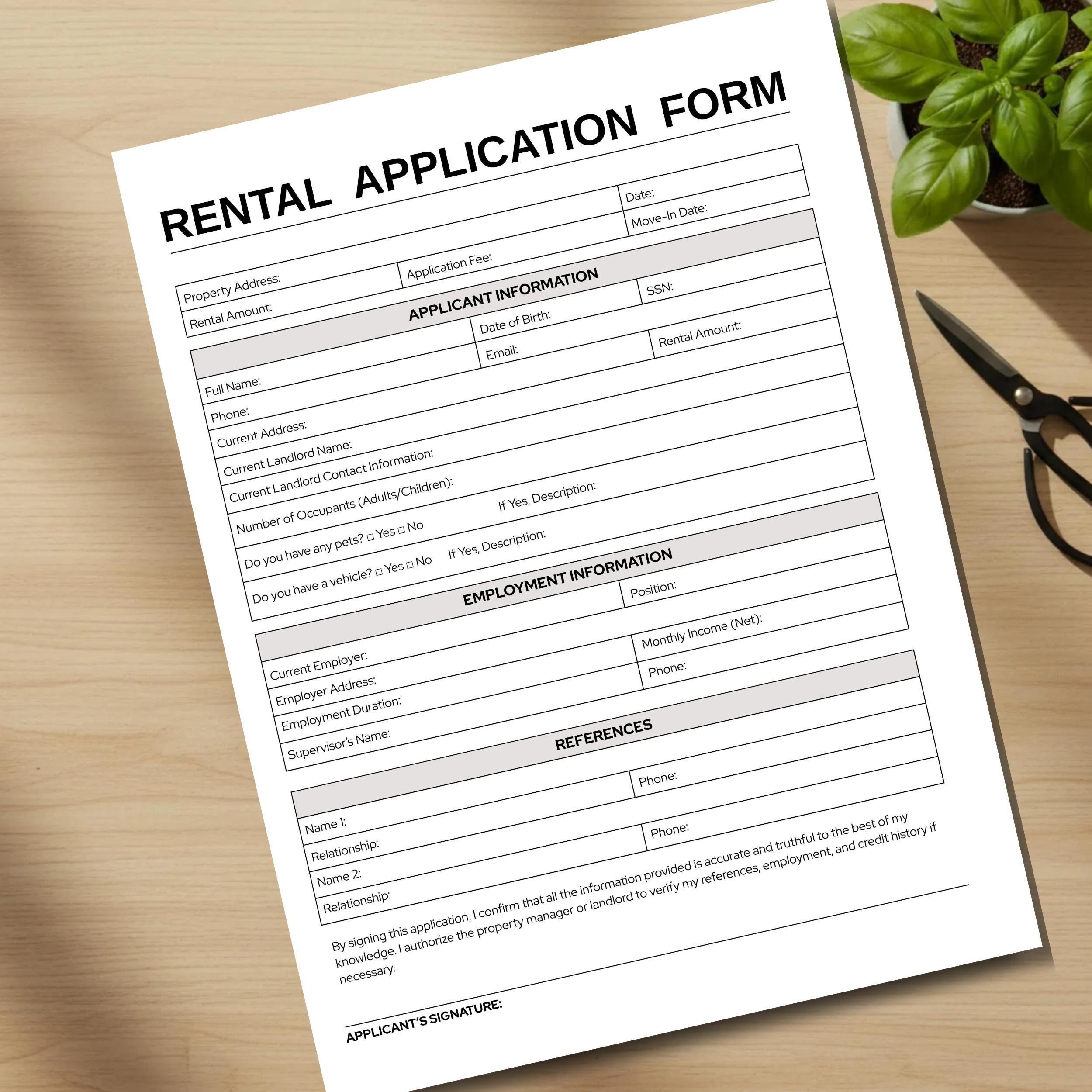 Editable Rental Agreement Template, Residential Lease Agreement ...