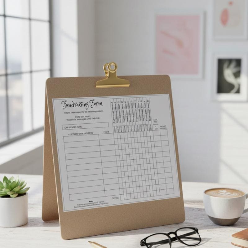 Fundraiser Order Form Template, School Fundraising Form, Editable Canva ...