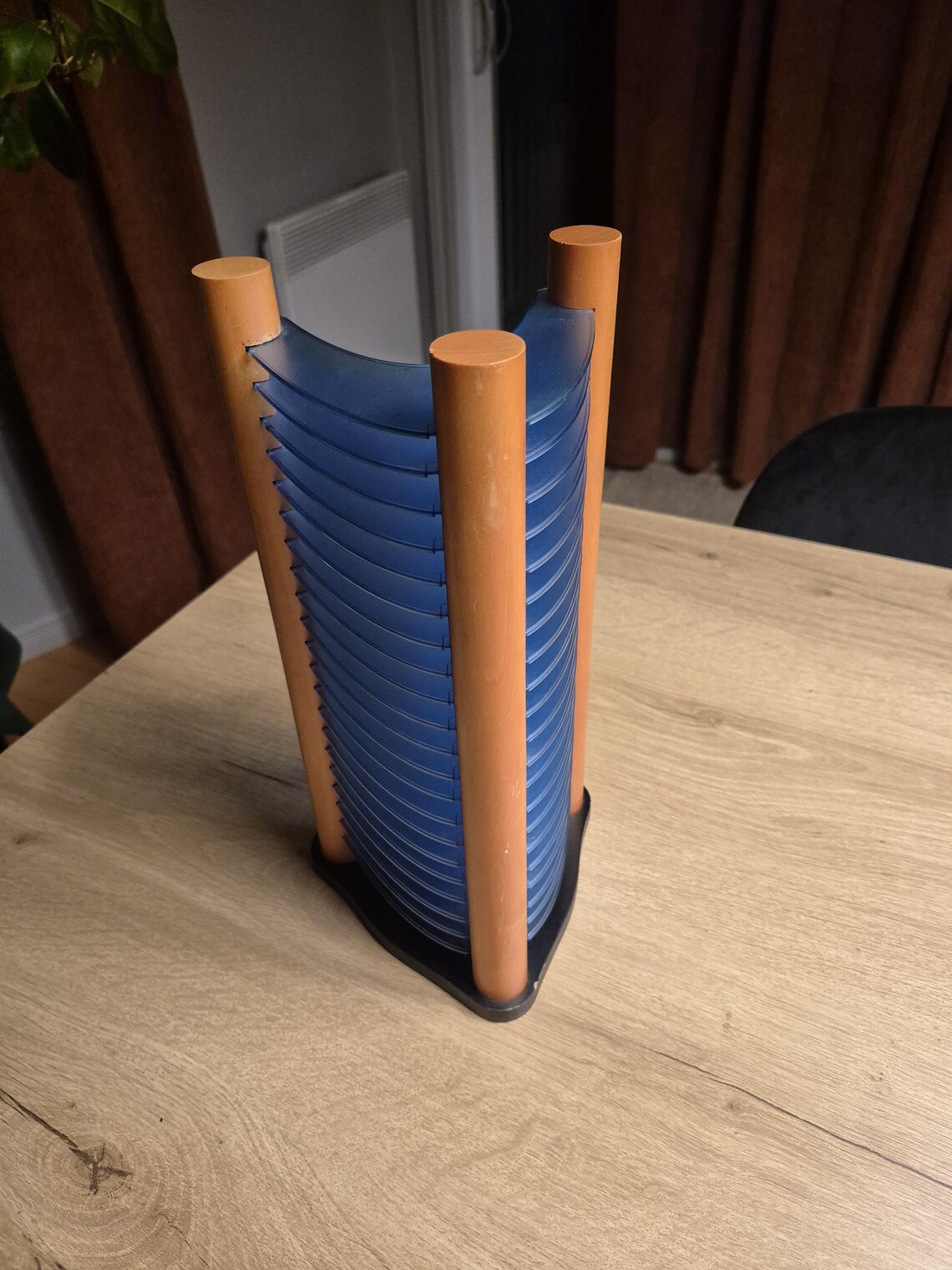 Retro 90s Design CD Stand | Vintage Orange & Blue CD Organizer ...