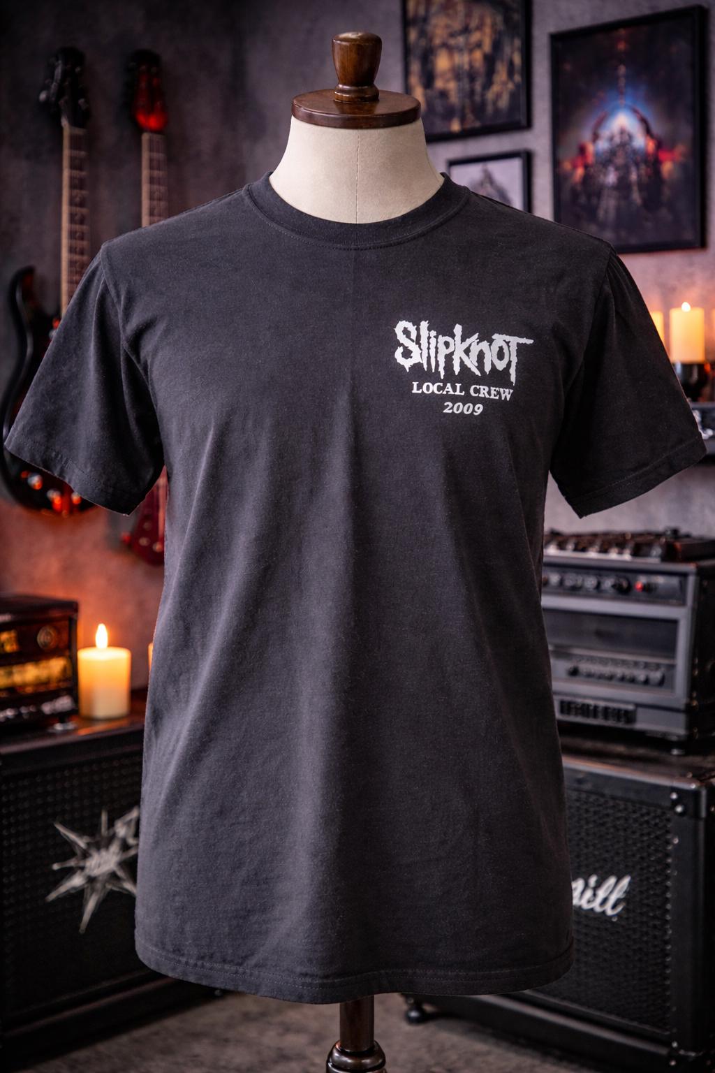 Authentic Slipknot T-shirt – Local Crew 2009 Printed | Tour Crew