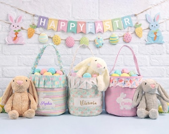 Personalized Easter Basket, ,Easter Egg Hunt Basket,Easter Gift for Kid,Easter Bag