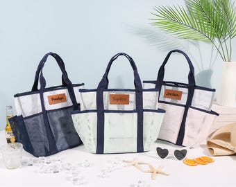 Personalized Beach Tote Bag,Bridesmaid Beach Tote Bags,Bachelorette Party,Girl's Trip,Summer Travel Beach Bag