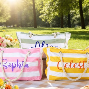 Personalisierte wasserdichte Strandtasche, erste Tasche, Bachelorette Party Favor