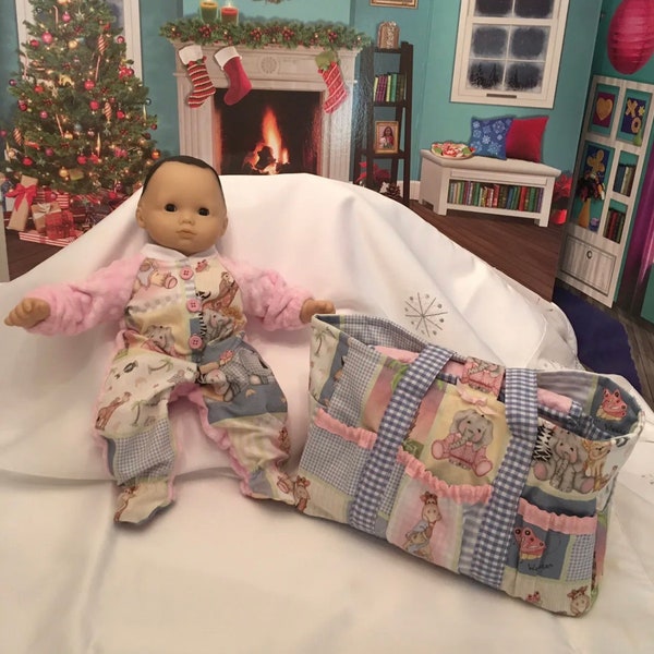 15 inch baby doll handmade diaper bag & accessories