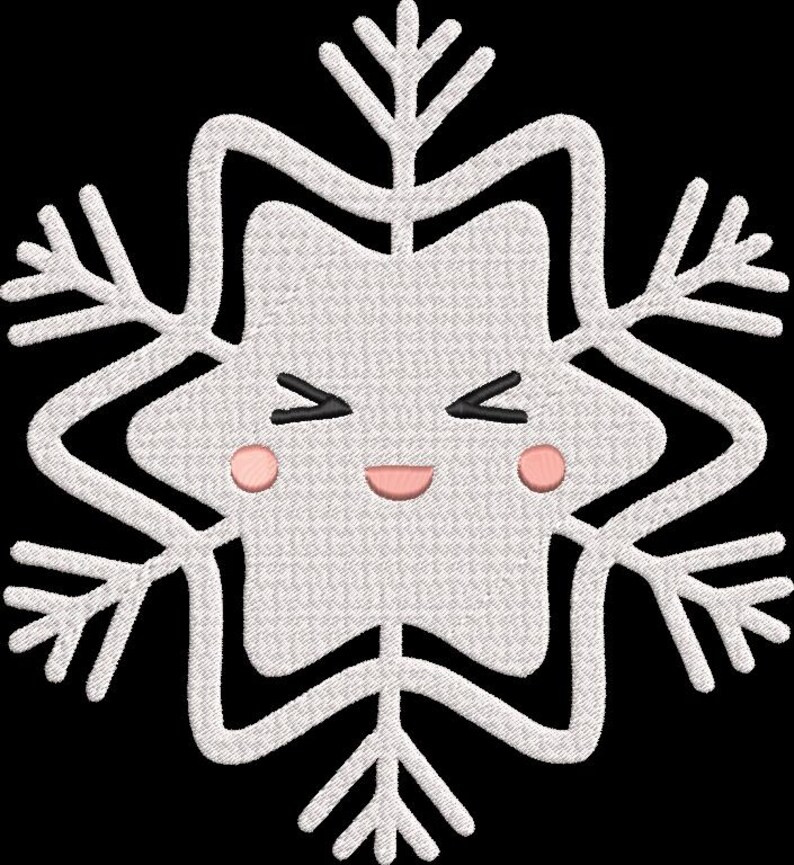 Snowflake With Design Snowflake Bundle Embroidery Design Snowflake Embroidery Design ...