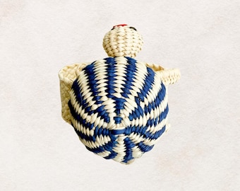 Turtle Napkin Ring - Coastal Tabledecor , Handwoven in Iraca Palm