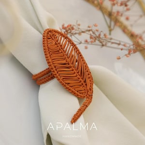 Autumn Napkin Rings - Thanksgiving table decor sold by the Set of 4