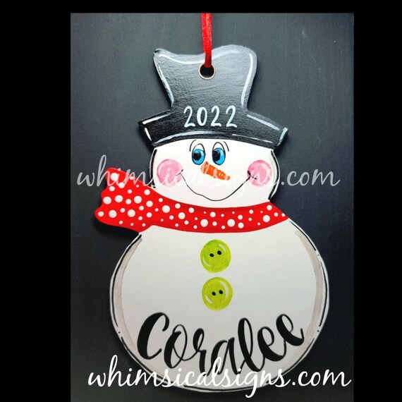 Personalized Snowman Decor Custom Name 2023 Christmas Gift - yeetcat