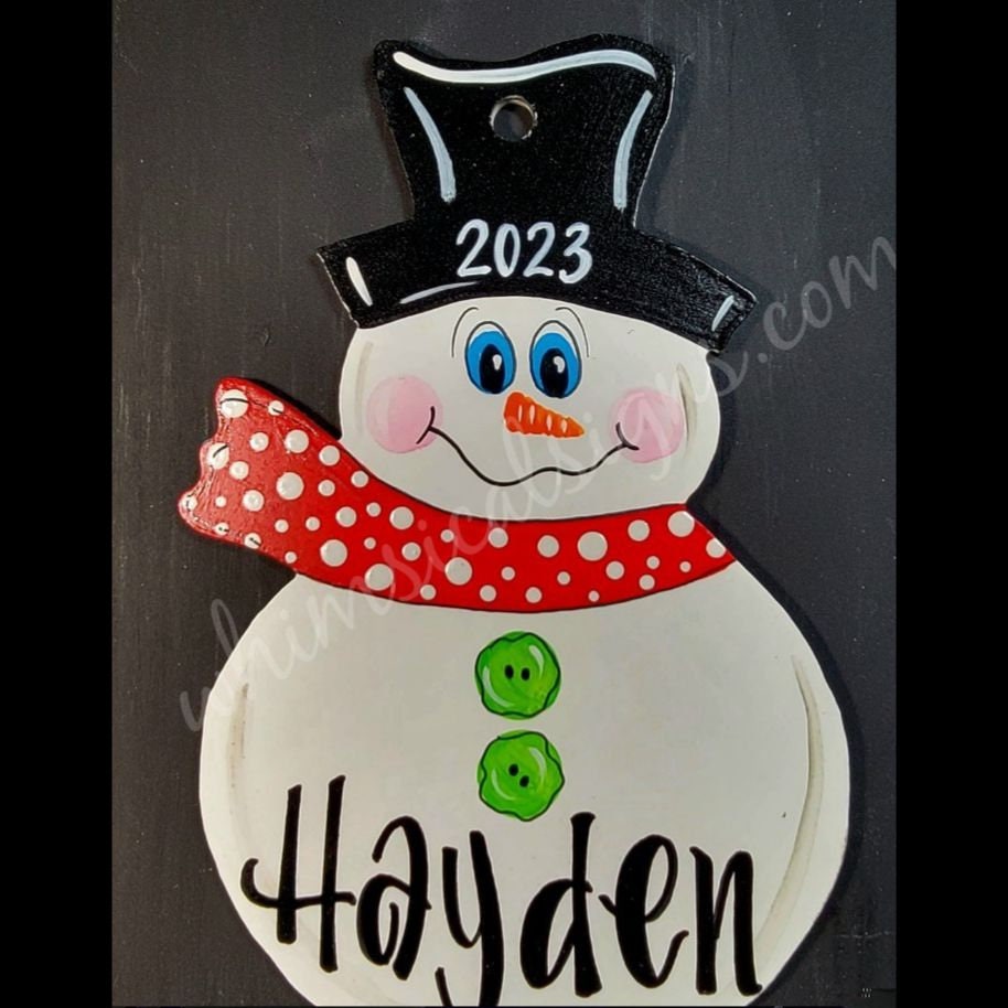 Personalized Snowman Decor Custom Name 2023 Christmas Gift - yeetcat