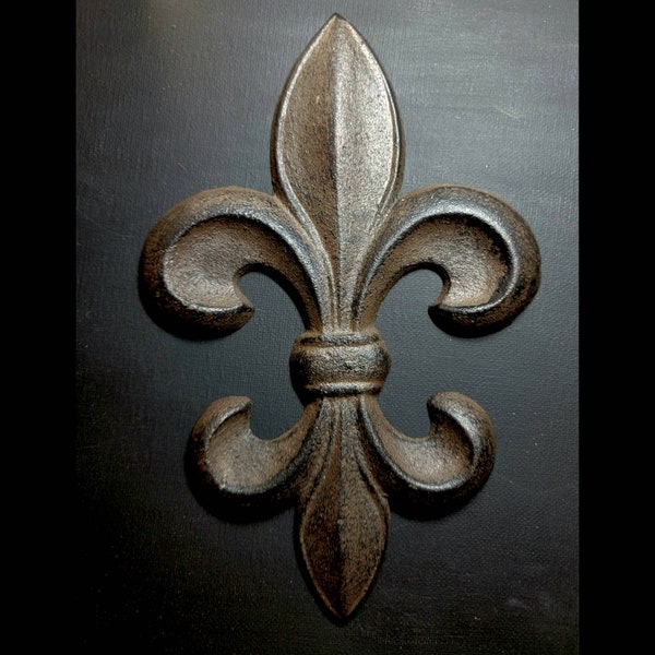 Fleur-de-lis wall decor, cast iron, New Orleans decor, Fleur de lis wall art, French country style