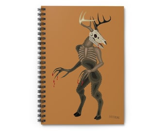 Wendigo illustration spiral notebook