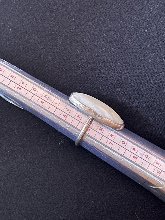 Rainbow Moonstone Statement Ring • Elongated Oval… - image 3