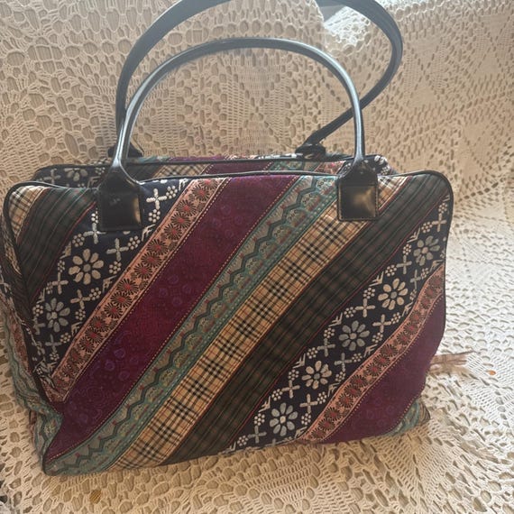 World According to Jess Patchwork Weekender Duffl… - image 20