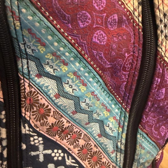 World According to Jess Patchwork Weekender Duffl… - image 8