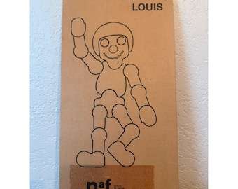 Drewniana przegubowa figurka Naef Louis Hanspeter Luthi Swiss MCM Toy w pudełku