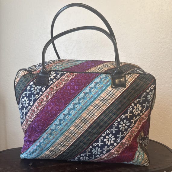 World According to Jess Patchwork Weekender Duffl… - image 18