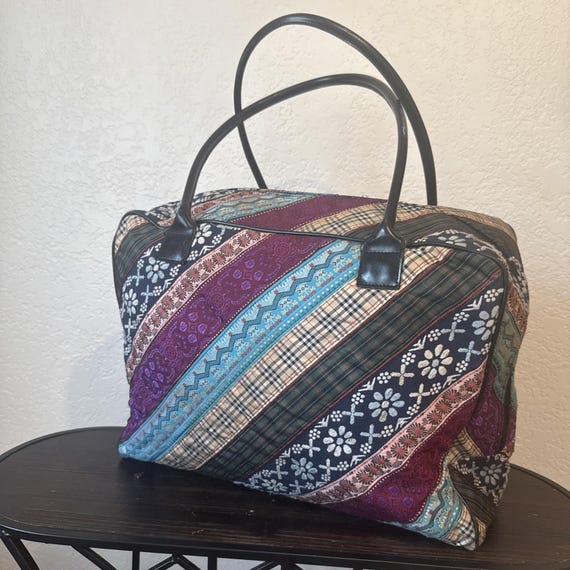 World According to Jess Patchwork Weekender Duffl… - image 3