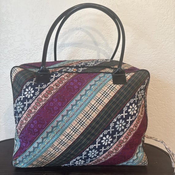 World According to Jess Patchwork Weekender Duffl… - image 1