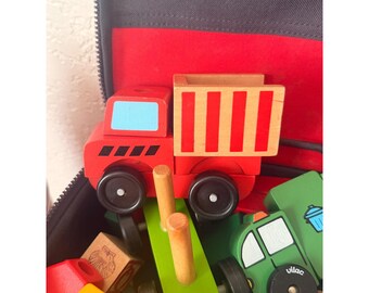 Camión y juego de bloques de madera vintage - Vilac France Melissa Doug