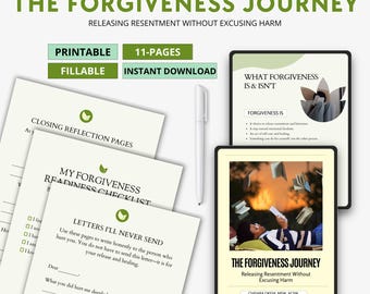 The Forgiveness Journey Workbook | Digital Self-Help Journal for Letting Go, Releasing Resentment & Emotional Healing PDF