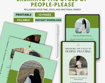 Breaking the Cycle of People-Pleasing | Digital Self-Help Workbook for Boundaries, Confidence & Emotional Healing | Printable PDF