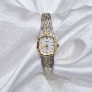 Vintage Ladies Dainty Tiny Elgin Watch 17J 10K GF Bezel Cocktail Small Face Elgin Petite Watch - Etsy main image 2