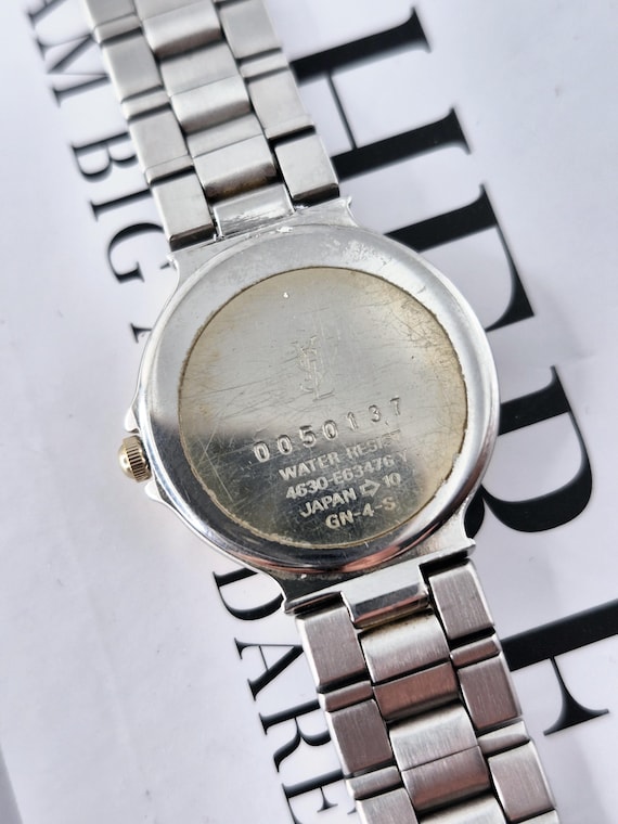 YSL Yves Saint Laurent Vintage Quartz Dress Watch – T… - Gem