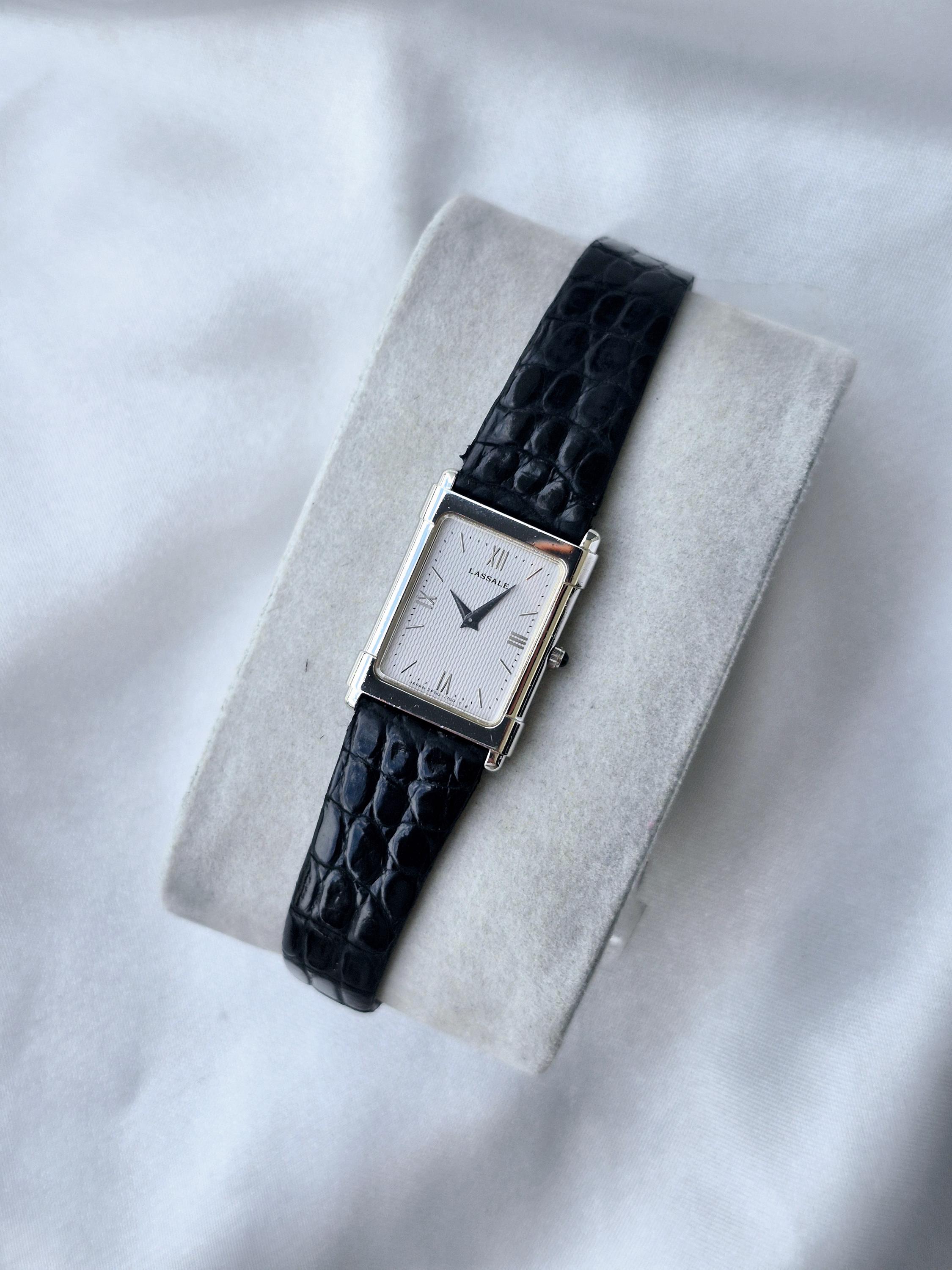 SEIKO LASSALE 1F20-5150 タンク ローマン シェル Seiko Lassale Watch - Etsy