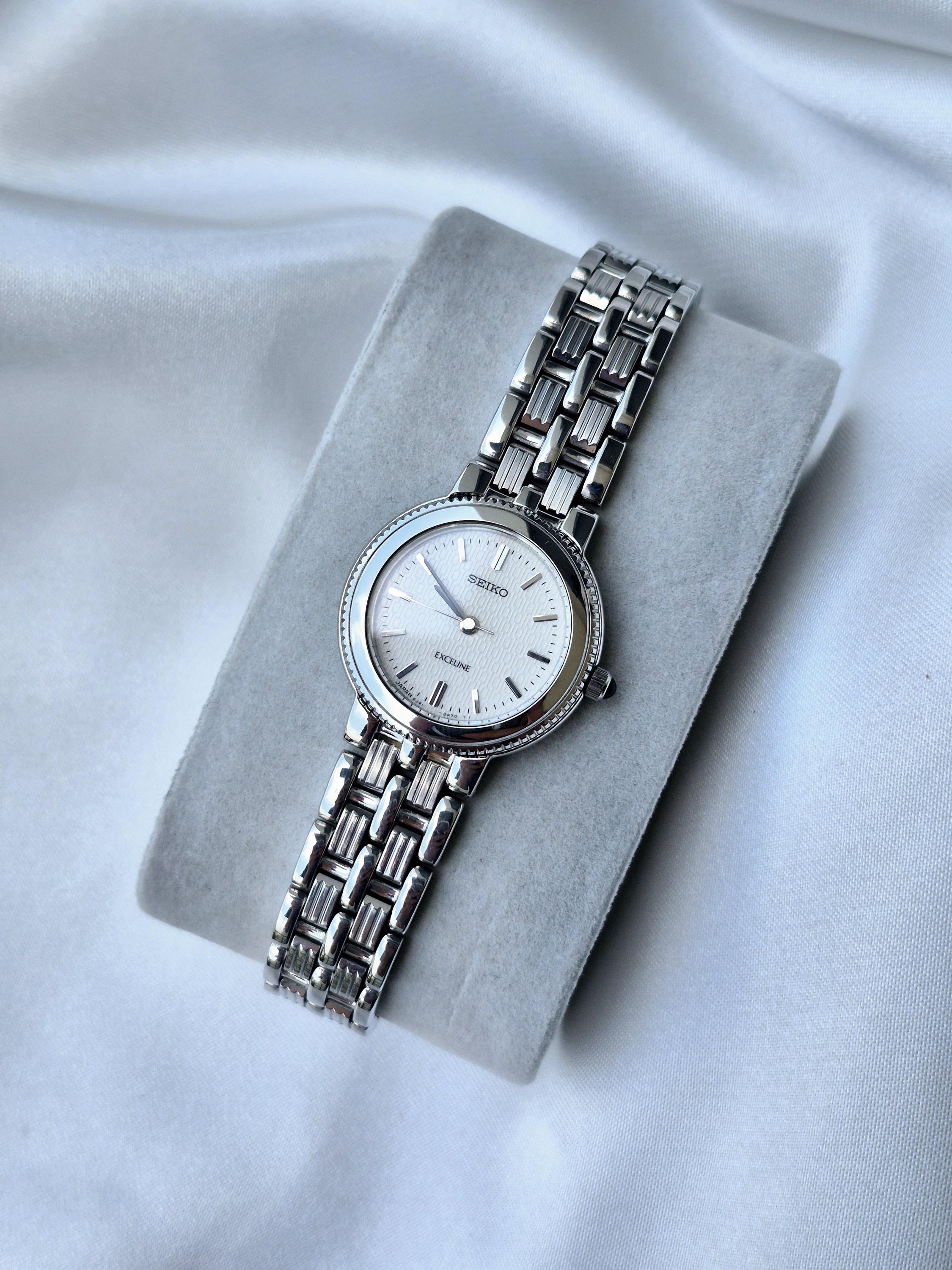 SEIKO EXCELINE 1Pダイヤ付き Seiko Exceline - Etsy