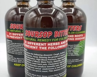 soursop Bitter drink 1 bottle, Organic Natural Herbal Drink