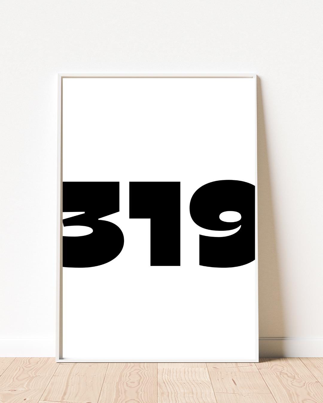 319 Area Code Poster | Iowa City Digital Print | University of Iowa ...