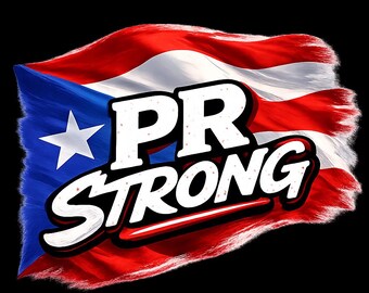 Maglietta di Porto Rico / Maglietta "PR Strong" con l'orgoglio portoricano / Abbigliamento Boricua Strength / Maglietta con dichiarazione culturale / Abbigliamento Worldwide Roots