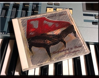 HARPSICHORD & PIANO Meditations CD. Visionary Meditation Music Performed on a Harpsichord Piano.