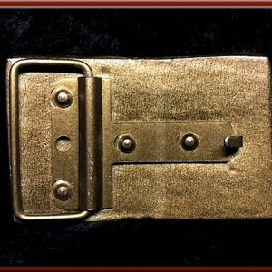 POLISH ARMED GUARD Belt Buckle fits up to 1 3/4 Belt. 2 1/8 High, 3 1/4 Wide. image 2