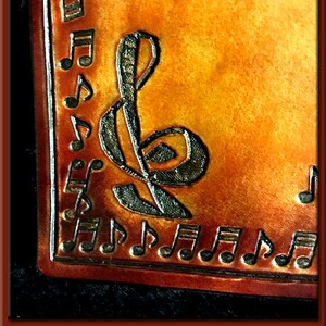 GUITAR COMPOSER'S EDGE Music Scoring Journal A Beautifully Hand Crafted Medium Size Leather Journal Perfect for Writing your Great Songs image 7