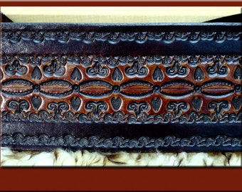 ASTRA LA PAZ  Design • A Beautifully Hand Tooled, Hand Crafted Leather Guitar Strap