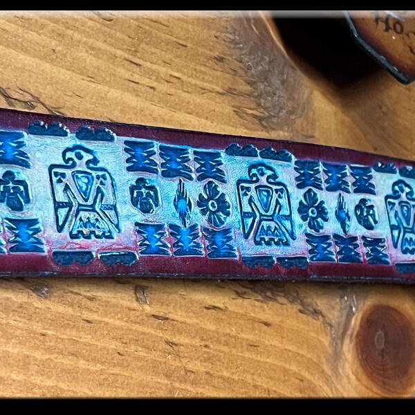 THUNDERBIRD #2 DESIGN •  Designer Leather Belts •