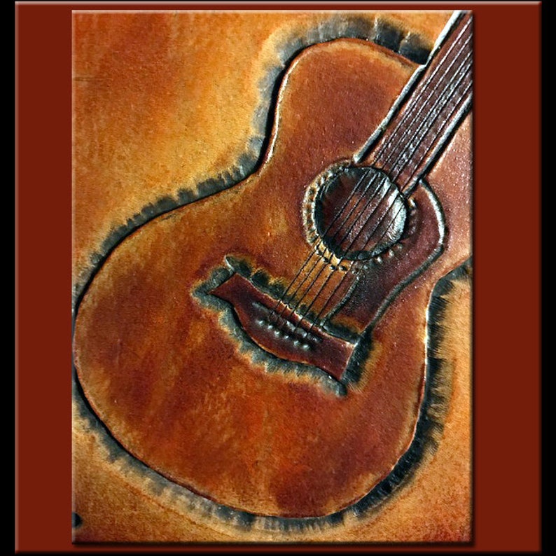 GUITAR COMPOSER'S EDGE Music Scoring Journal A Beautifully Hand Crafted Medium Size Leather Journal Perfect for Writing your Great Songs image 6