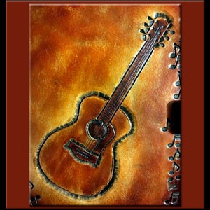 GUITAR COMPOSER'S EDGE Music Scoring Journal A Beautifully Hand Crafted Medium Size Leather Journal Perfect for Writing your Great Songs image 8