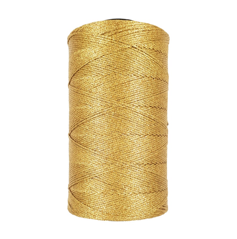 Gold Metallic Waxed Cord 0.8mm Macrame Waxed Cord Polyseter Etsy