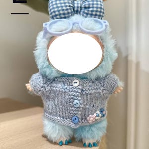 Handmade Crochet Labubu Clothes – 5 Styles (A–E) – Fits 17cm Labubu or Similar Dolls – Knit Mini Outfits & Accessories