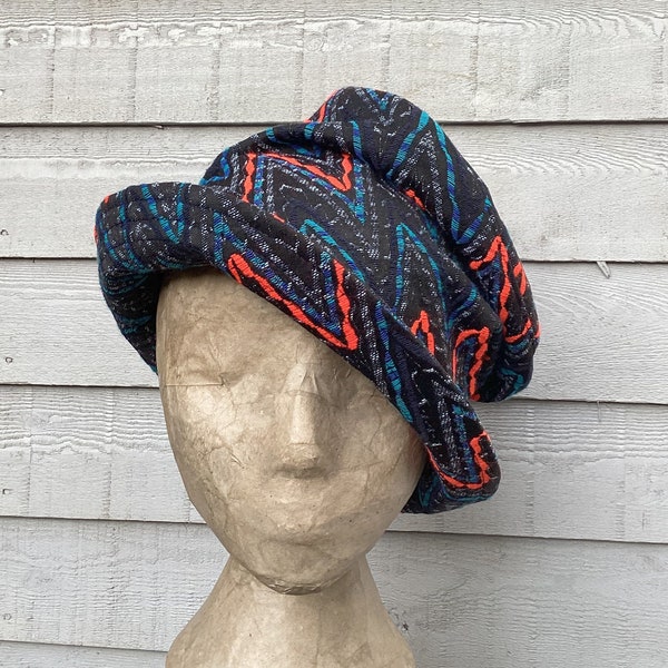 Eco-Friendly Artisan Top Hat: Upcycled Materials, Eye-Catching Colors, and Embroidery detailing