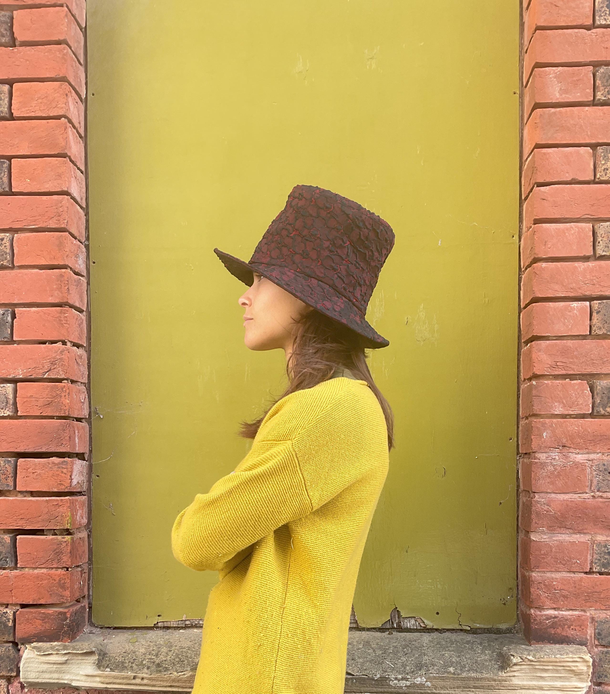 Handmade hobo boho top hat Hobo Top Hat - Etsy Canada main image 3