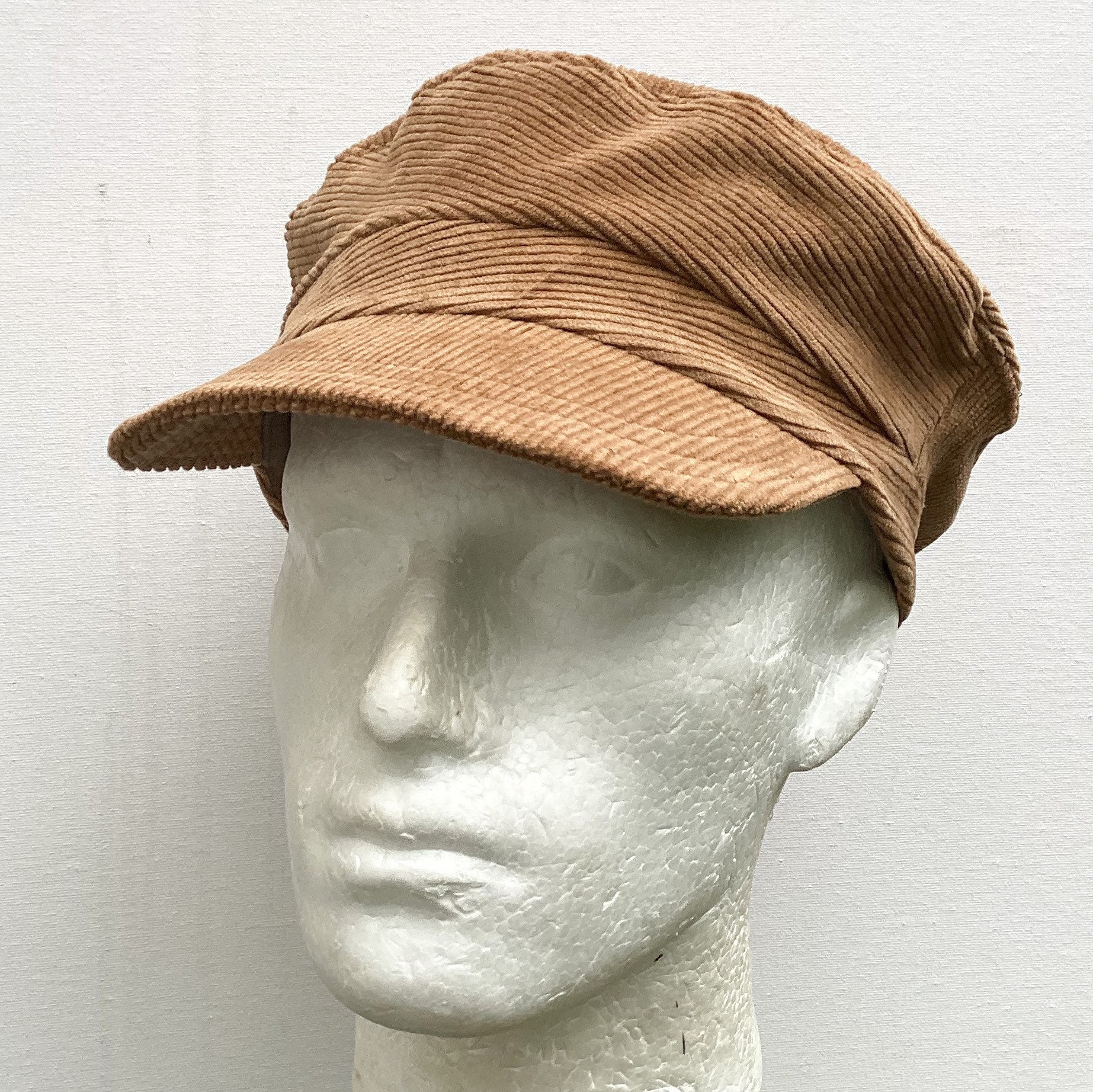 Brown Corduroy Fisherman Cap Recycled 