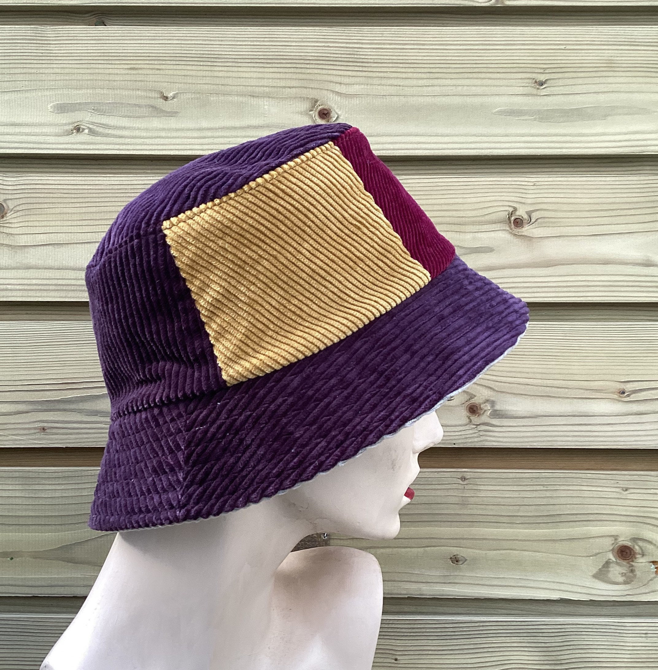 Recycled Fabric Bucket Hat: Funky Patchwork Design With 