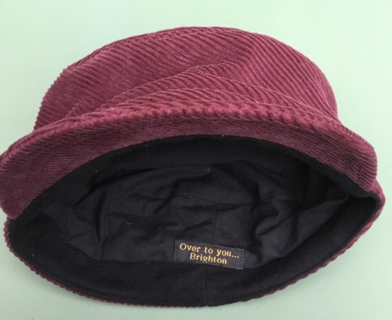 Burgundy Corduroy Fisherman Cap - Etsy 