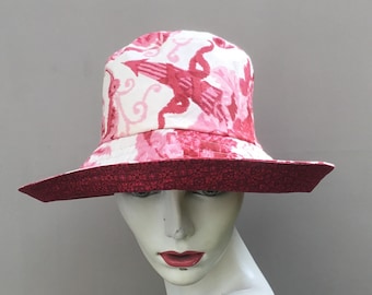 Wide brim cotton hat, sun hat for women, large brim sun hat, beach hat