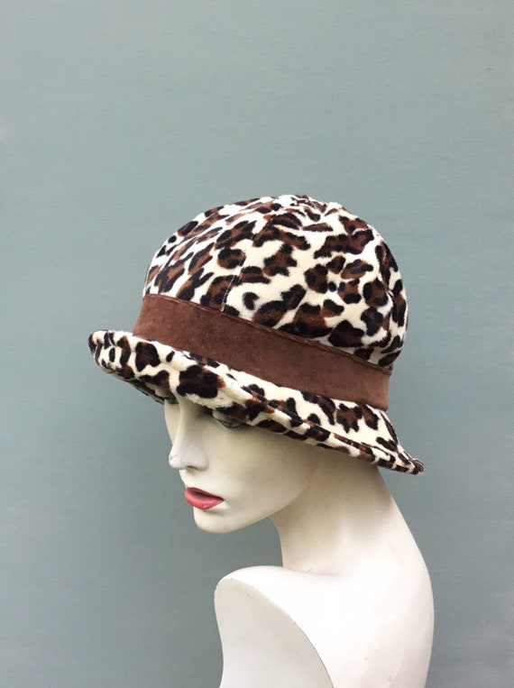 leopard winter hat